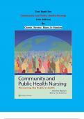 Test Bank - Community and Public Health Nursing  10th Edition By Cherie. Rector, Mary Jo Stanley | Chapter 1 – 30, Complete Guide 2023|