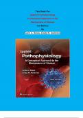 Test Bank - Applied Pathophysiology  A Conceptual Approach to the  Mechanisms of Disease  3rd Edition By  Carie A. Braun, Cindy M. Anderson | Chapter 1 – 18, Complete Guide 2023|