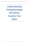  Test Bank for Understanding Pathophysiology 6th Edition Huether