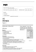 aqa AS PHYSICS Paper 2 May 2023 question paper