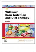 TEST BANK FOR WILLIAMS’ BASIC NUTRITION AND DIET THERAPY 16TH EDITION BY NIX