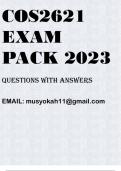 COS2621 EXAM PACK 2023