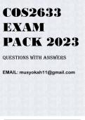 COS2633 EXAM PACK 2023