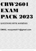 CRW2601 EXAM PACK 2023