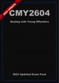 CMY2604 Updated Exam Pack (2024) Oct/Nov - Dealing With Young Offenders [A+]