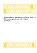 Women’s Health A Primary Care Clinical Guide 5th Edition Youngkin Schadewald Pritham Test Bank.