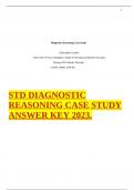 STD DIAGNOSTIC REASONING MARTHA  CASE STUDY ANSWER KEY 2023.