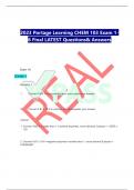  2023 Portage Learning CHEM 103 Exam 1-6 Final LATEST Questions& Answers