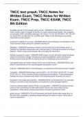 TNCC test prepA, TNCC Notes for Written Exam, TNCC Notes for Written Exam, TNCC Prep, TNCC EXAM, TNCC 8th Edition