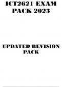 ICT2621 EXAM PACK 2023