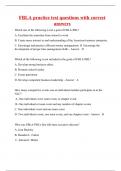 FBLA practice test questions with correct answers