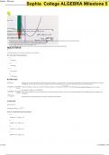 Sophia Milestone 5 College Algebra with correct answers.