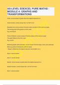 AS-level Edexcel Pure Maths - Module 4: Graphs and Transformations|2023 LATEST UPDATE|GUARANTEED SUCCESS