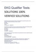 EKG Qualifier Tests SOLUTIONS 100%  VERIFIED SOLUTIONS 