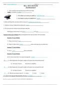 BILL NYE MOTION WORKSHEET 100% VERIFIED