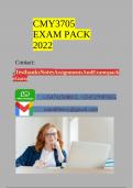 CMY3705 EXAM PACK 2022