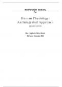 Human Physiology An Integrated Approach 7th Edition By Dee Unglaub Silverthorn (Instructor Manual)