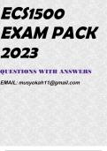 ECS1500 EXAM PACK 2023