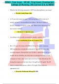 NR601 Final Exam / NR 601 Final Exam Chamberlain College Of Nursing (100 Correct Q & A) NEW!