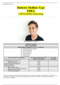 Diabetes Mellitus Type I/DKA UNFOLDING Reasoning