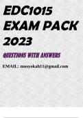 EDC1015 EXAM PACK 2023