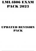 LML4806 EXAM PACK 2023