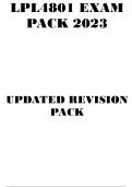 LPL4801 EXAM PACK 2023