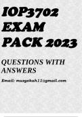 IOP3702 EXAM PACK 2023