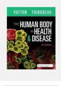 TEST BANK Human Body in Health and Disease 7th Edition Patton. Includes All Chapters 1-25. 477 Pages