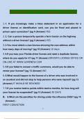 Florida Dmv Cheat Sheet Test | Questions And Answers | 100% Verified Bundle Pack 