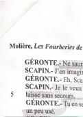 Analyse linéaire fourberies de scapin acte 3 scène 2 bac de français 