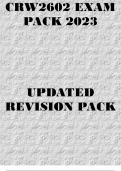 CRW2602 EXAM PACK 2023