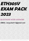 ETH305V EXAM PACK 2023