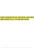 EMT FISDAP FINAL REVIEW 2022/2023 (REVISED FULL EXAM) 