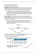 Samenvatting Research Semester 3 2022/2023