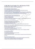  ACHE BOG Exam Sample Test -100 Questions WITH COMPLETE SOLUTIONS graded A+