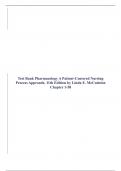  Test Bank Pharmacology A Patient-Centered Nursing Process Approach, 11th Edition by Linda E. McCuistion Chapter 1-58