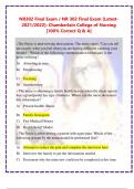 NR302 Final Exam / NR 302 Final Exam (Latest-2021/2022): Chamberlain College of Nursing |100% Correct Q & A|