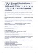 FINC 3310 Leavell All Actual Exams 1, 2, 3, & 4 Final Exam Preparation(Chapters 1, 2, 3, 5, 7, 9, 10, 11, 12, 13, 14, 20 & 21)With Complete Solutions.