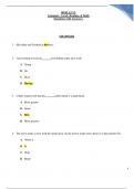 HESI A2 V2Grammar, Vocab, Reading, & Math Questions with Answers) Graded A +