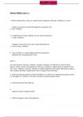 Diabetes Mellitus Type 1, 2 Study guide