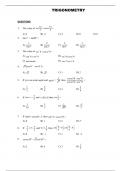 Class 11 maths jee Brilliant Pala class notes - Trignometry QP