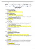  NR302 Exam 1 Questions and Answers / NR 302 Exam 1 Latest 2023-2024 Chamberlain College of Nursing |100%  Correct Q & A|