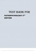 Test bank for Pathophysiology 5th Edition by Copstead and Banasik 2023