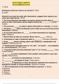 APCO Public Safety Telecommunicator 1. T or F Emergency calls can come in on any line?: TRUE 2. T or F Attempt to provide the caller with alternatives, suggest other options, but never give legal advice.: TRUE 3. The most important information we need to 