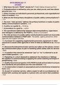 APCO Modules 1-7 (Stone) 1. What does the term "PSAP" stands for?: Public Safety Answering Point 2. Professionalism is defined by who you are, what you do, and how others perceive you.: true 3. Ethics involves an individual's personal, profession