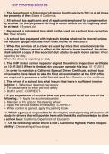 CHP Practice Exam #2 1. The Department of Education's Training Certificate form T-01 is at all times the property of the:: State of California 2. All school bus applicants and all applicants employed for compensation by another for the purpose of drivi