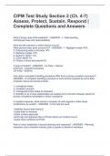 CIPM Test Study Section 2 (Ch. 4-7) Assess, Protect, Sustain, Respond | Complete Questions and Answers