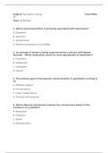 Psychiatric Nursing Mock Test 01