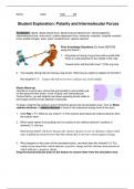 Gizmos Polarity and Intermolecular Forces Lab sheet.